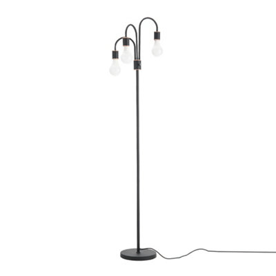 Darphe 164.5Cm Industrial Style 3 Light Floor LampModern Tree-Shaped Floor LampE27 Lamp Base With Foot Switch from B&Q