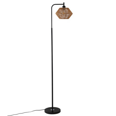 Darphe 60W Handmade Rope Braided Lampshade Floor Lamp With Foot SwitchE27 Base from B&Q