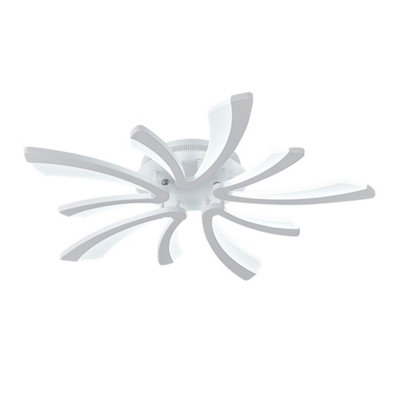 Darphe 50W White Light 5 Lights Led Semi-Recessed Ceiling Light from B&Q