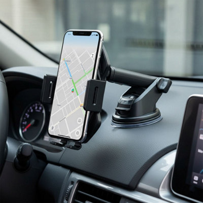 Thehotsale Suction Cup Wireless Car Charger Phone Holder With Vent Mount Clip2-Way Mounting from B&Q