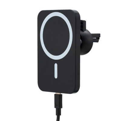 Thehotsale Air Vent Mount Wireless Magnetic Car Charger Phone HolderBlack Version from B&Q
