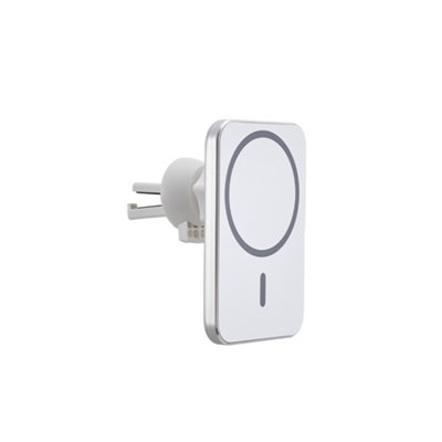 Thehotsale Air Vent Mount Wireless Magnetic Car Charger Phone Holder With Aluminium AlloyWhite Version from B&Q