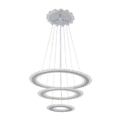 Komore 60W Multi-Layer Ring Led Pendant Light 3 Colours Adjustable from B&Q