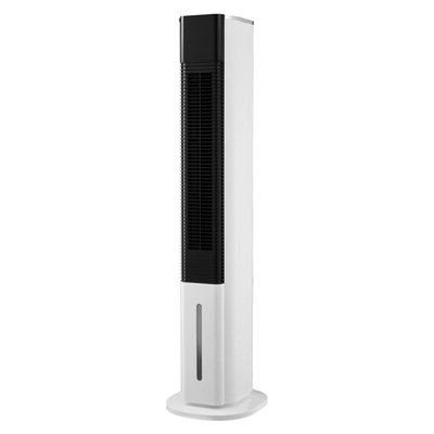 Living And Home White Evaporative Air Cooler With Remote ControlBedroom Tower Air Cooler -5.4L from B&Q