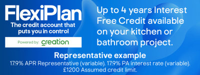 FlexiPlan. The credit account that puts you in control. Powered by Creation. Up to 4 years Interest Free Credit available on your fitted wardrobes. Representative example: 17.9% APR Representative (variable). 17.9% PA interest rate (variable). £1200 assumed credit limit. T&C's can be found at the bottom this page titled "Flexiplan terms".