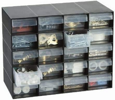  - 20 Drawer Cabinet Home Garage Nail Screw Craft Bits Organiser Unit