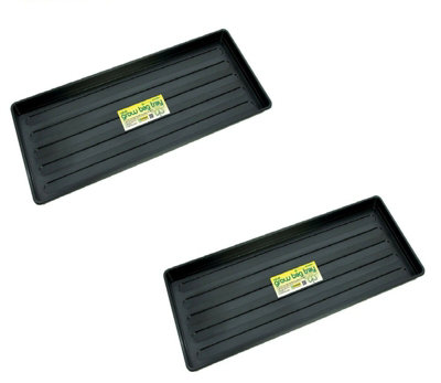 Garland New Plastic Grow Bag Growbag Tray Garden Plant Watering Trays Pack Of 2 from B&Q