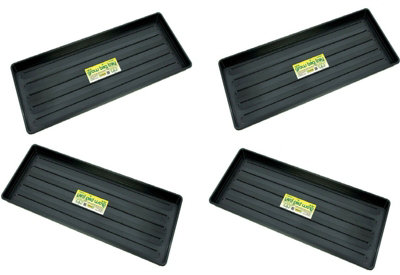 Garland New Plastic Grow Bag Growbag Tray Garden Plant Watering Trays Pack Of 4 from B&Q