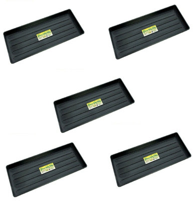 Garland New Plastic Grow Bag Growbag Tray Garden Plant Watering Trays Pack Of  5 from B&Q