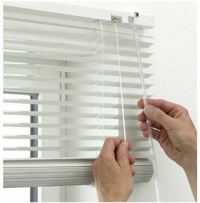 OPTIMAL PRODUCTS Aluminium White Venetian Window Blinds 105Cm X 213Cm from B&Q