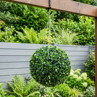 Realistic Artificial Boxwood Topiary Ball from B&Q