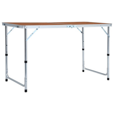B&Q -  Foldable Camping Table Aluminium 120X60 Cm