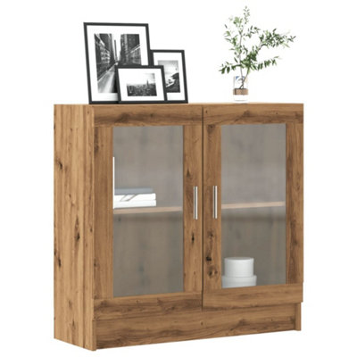 Berkfield Book Cabinet Artisan Oak 82.5X30.5x80 Cm Engineered Wood