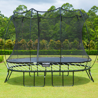 8' X 11' Oval Springfree Trampoline With Enclosure from B&Q