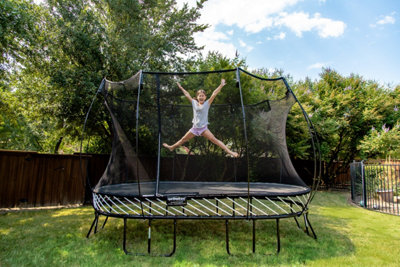8Ft X 13Ft Oval Springfree Trampoline With Enclosure from B&Q