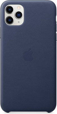 Apple Leather Case For Iphone 11 Pro Max - Midnight Blue