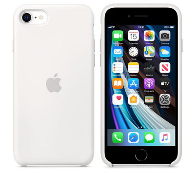 Apple Silicone Back Case  Iphone Se (3Rd 2022 & 2Nd Gen 2020) / 8 / 7White from B&Q