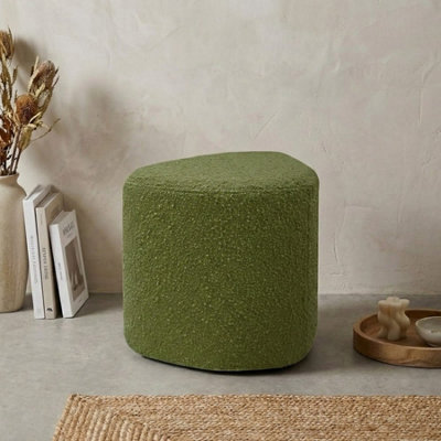Garden Greatness Eve Emerald Boucle Fabric Stool from B&Q