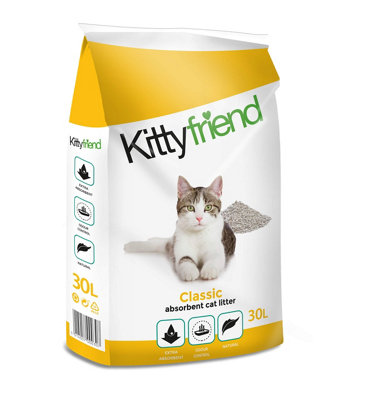 Sanicat Kittyfriend Classic Absorbent Cat Litter 30 Litre from B&Q