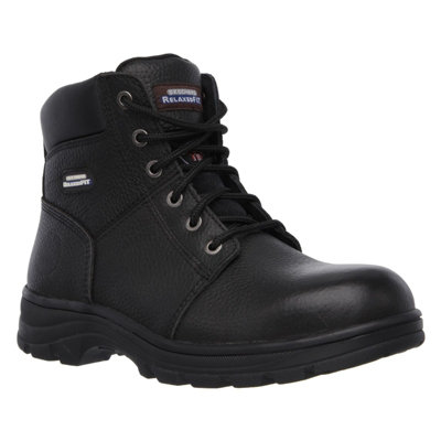 Men's Wide Fit Skechers 77009EC Workshire Safety Boots - Black, Black / 12 / 2E - Image 6