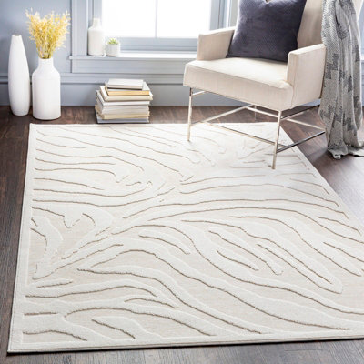 Livabliss Greenwich-Modern Beige In- & Outdoor Rug 160 X 220 Cm Easy CareNon Shedding from B&Q