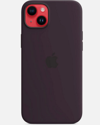 Genuine Apple Silicone Case / Cover for iPhone 14 Plus - Elderberry - New - Image 3