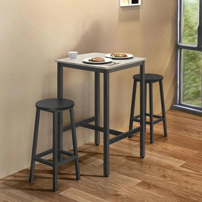 Songmics Vasagle Tall TableSquare Height Dining TableDurable Steel FrameEffortless AssemblyIndustrialStools Not Included from B&Q