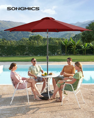 LEDREM 3M Round Garden Parasol Sun Shade Outdoor Patio Umbrella Uv50+With Crank from B&Q