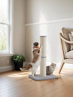 LEDREM Cat Scratching Post,85 Cm Tall Cat Scratcher For Medium And Large Cats,furniture Scratching Deterrent Sisal Scratch Pole from B&Q