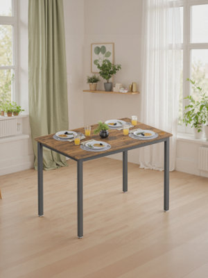 LEDREM Vasagle Dining Table70 X 110 X 75 CmKitchen Table For 4 PeopleLiving Room DeskFor Dining RoomKitchen from B&Q