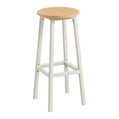 LEDREM Bar Stools Set Of 2Kitchen StoolsBar Chairs With Metal Frame And FootrestEasy To Assemble74 Cm HighFor Kitchen, from B&Q