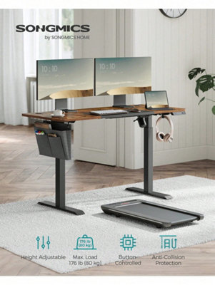 Songmics Electric Standing DeskHeight Adjustable Desk60 X 140 X (72-120) CmContinuous Adjustment4 Memorable Heights from B&Q