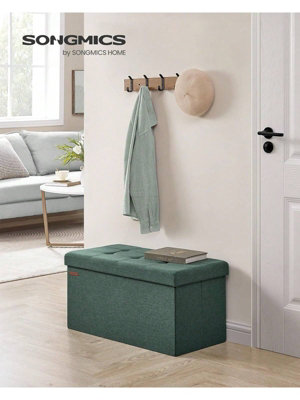 LEDREM Storage OttomanFoldable Small Ottoman Foot Rest38 X 76 X 38 Cm Foot StoolCube Ottoman With StorageLoad Up To 300 Kg from B&Q