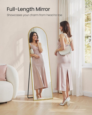 LEDREM Full Length Mirror150 X 40 CmRectangle Full Body Mirror With Stand from B&Q