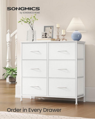 LEDREM Chest Of Drawers10 Fabric Drawers Storage UnitSteelMdfNon-Woven FabricFor BedroomClosetHallwayLiving Room from B&Q