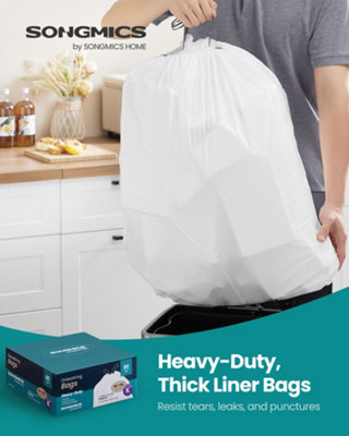 LEDREM Heavy-Duty Bin BagsDrawstring Rubbish Bags For 13-Gallon (50 L) Kitchen BinsPre-SeparatedQuick-Dispense Box from B&Q