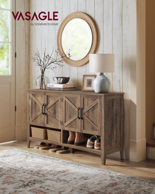 LEDREM 3-Tier Shoe Storage OrganiserTraditional American StyleHoney Brown from B&Q