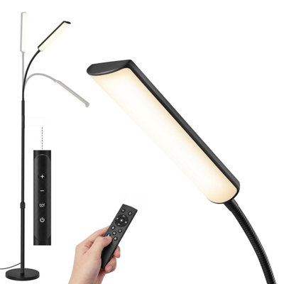 Vasagle Led Floor Lamp For Living RoomAdjustable Height 141-175 Cm15 W Reading Standing360 Rotating HeadTimer And Memory from B&Q