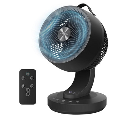 Songmics Air Circulator Desk Fan20 Db Quiet For BedroomLed Display And Remote ControlEfficient Cooling Circulation70 from B&Q