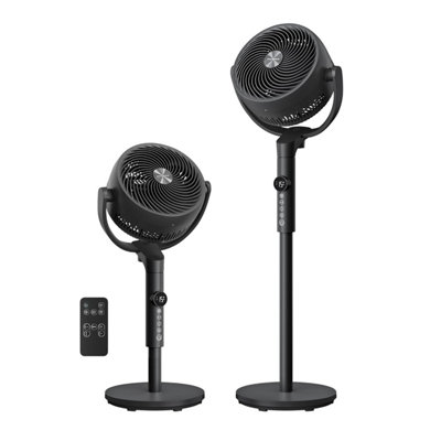 Songmics Standing Fan For Bedroom20 Db Quiet Pedestal With RemoteCooling Air Circulator120 +135 Oscillating15 Speeds15 from B&Q