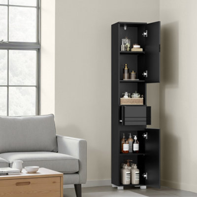 LEDREM Vasagle Bathroom CabinetBathroom Furniture With One DrawerAdjustable ShelvesOpen Compartment from B&Q