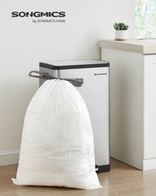 LEDREM Heavy-Duty Bin BagsDrawstring Rubbish Bags For 13-Gallon (50L) Kitchen BinsPre-SeparatedLiner Code 050A012 Rolls from B&Q