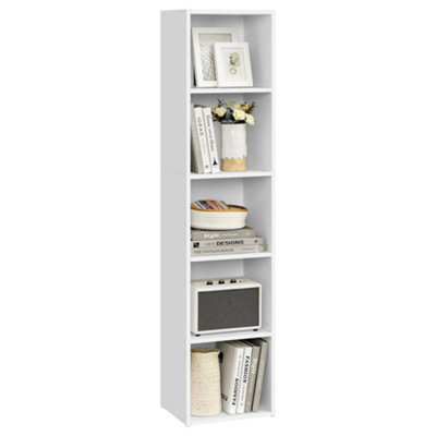 LEDREM Bookcase5-Tier BookshelfOpen Storage ShelfShelving Unit from B&Q
