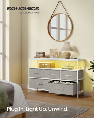 LEDREM Chest Of DrawersStorage UnitSteelMdfNon-Woven FabricFor Bedroom from B&Q