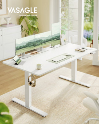 LEDREM Electric Standing Desk160 X 80 CmUsb C PortCable TrayHeight Adjustable DeskSedentary Reminder3 Memory Heights from B&Q