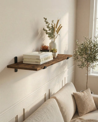 LEDREM Floating ShelfDecorative Wall ShelfModern StyleFor BedroomLiving RoomDining RoomKitchenMax. Load 10 Kg from B&Q