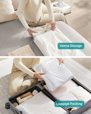 LEDREM Heavy-Duty Bin BagsDrawstring Rubbish Bags For 4-5.3 Gallon Kitchen BinsPre-Separated,white from B&Q
