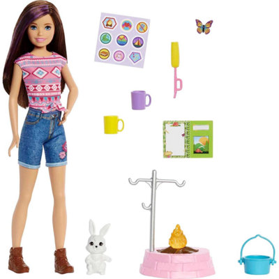 Barbie It Takes Two Camping Playset with Skipper Doll & Bunny (Box Damaged) - Image 5