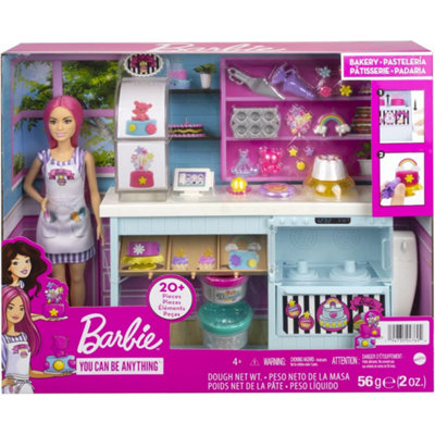 Barbie Bakery Playset with 20+ Pieces inc Kitchen and Cooking Utensils Mattel - Image 3