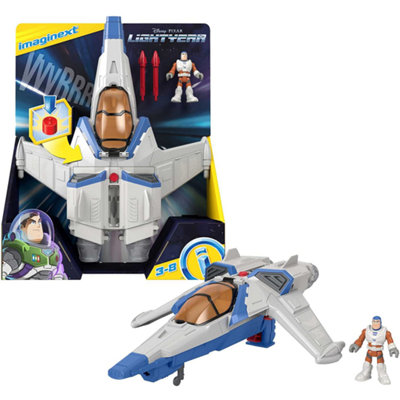 Imaginext And Disney Buzz Lightyear Xl-15 Spaceship Vehicle With Lights & Sounds